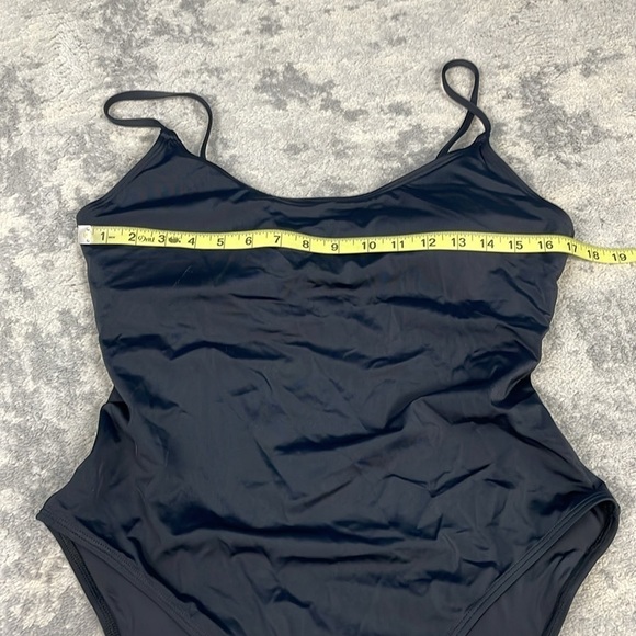 New Andie Swim Classic The Amalfi One Piece Swimsuit Black Scoop Neck Sz XL - Picture 6 of 13